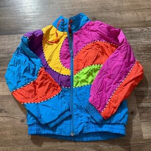 Vintage Mini Lavon Colorful Windbreaker Jacket- 6x